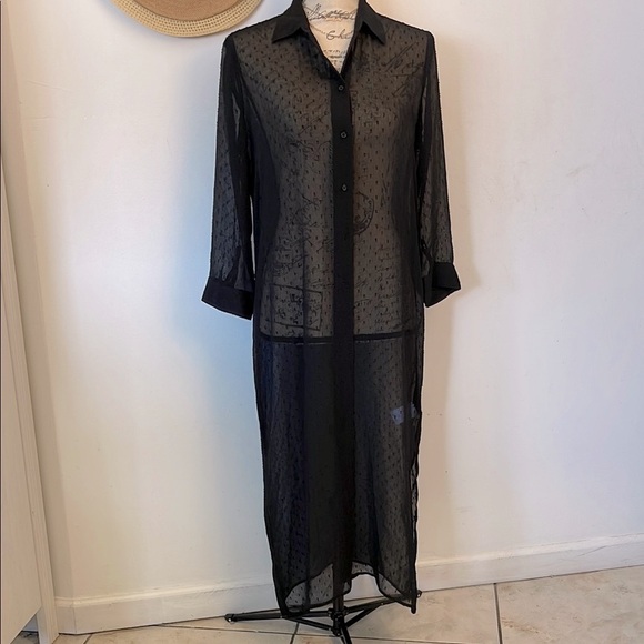 Express Black Button Down Shirt - Picture 3 of 9